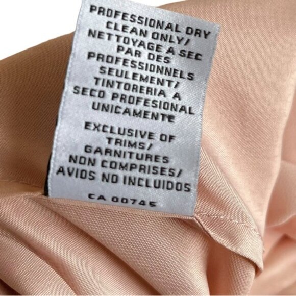 Monique Lhuillier Daniela Gown Size 22 Blush Pink Bridesmaid - Picture 12 of 14